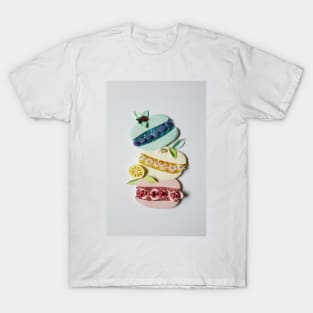 Printed Paper Quilling Art.Macarons T-Shirt